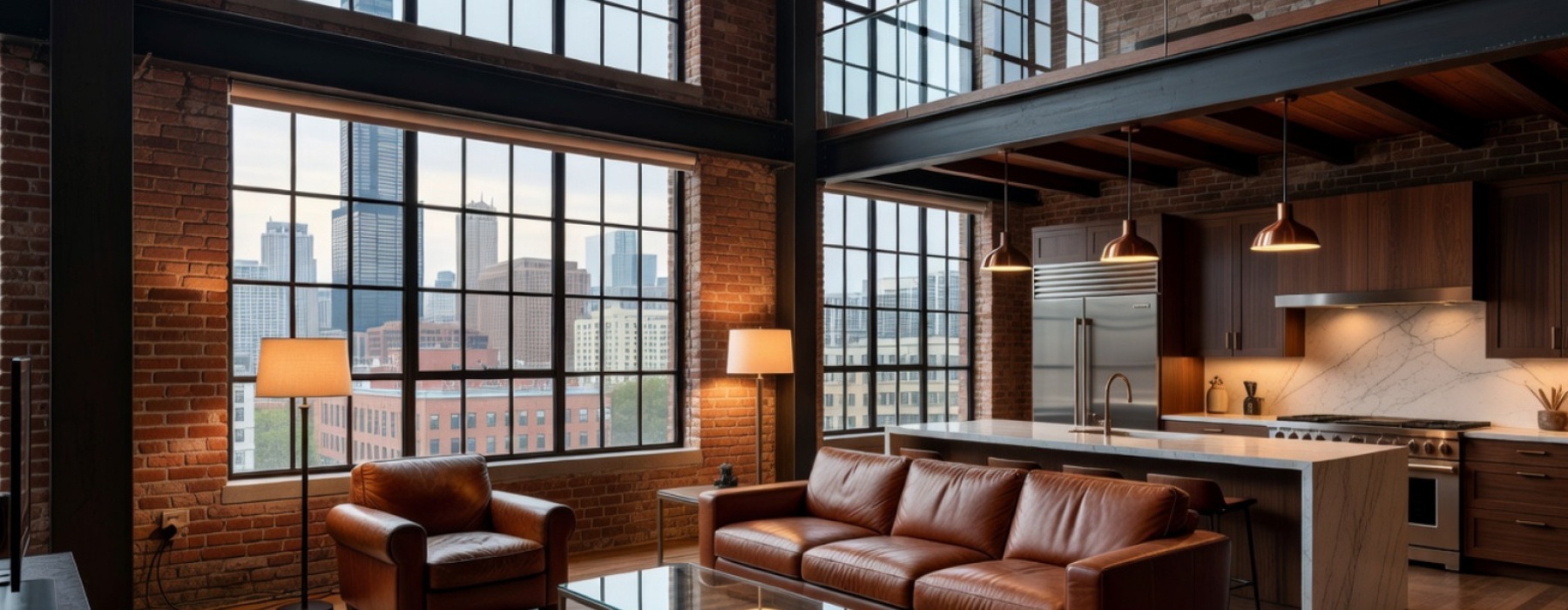 Chicago luxury loft interior - Chicago luxury loft rentals