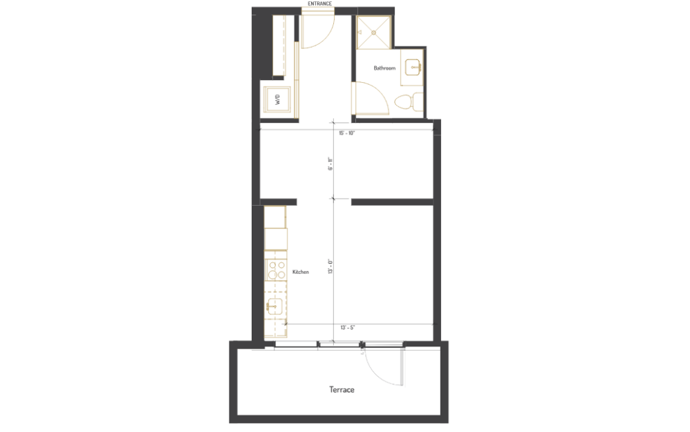 Floorplan with terrace