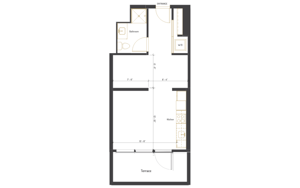 floorplan with terrace