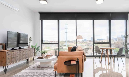 1 bedroom furnished apartment modern living room