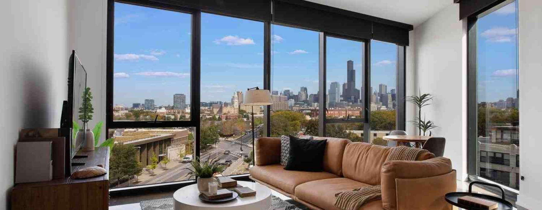 Pilsen apartment interior design features