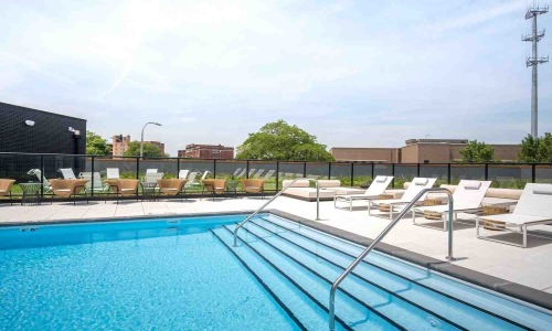 luxury modern rooftop deck