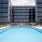 rooftop pool at The Rosie apartments in Pilsen Chicago