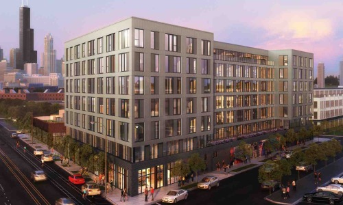 Pilsen apartment buildings