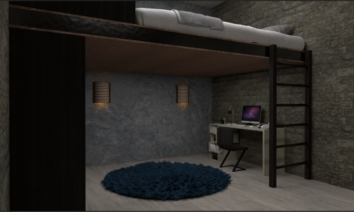 1 bedroom loft apartment floor plans