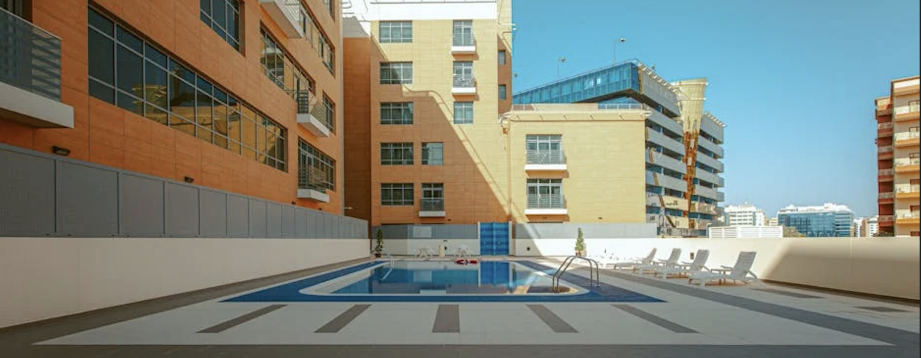 apartment with rooftop pool
