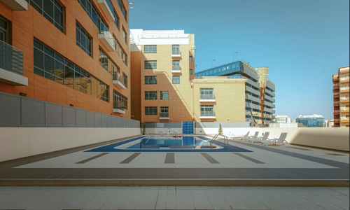 apartment with rooftop pool